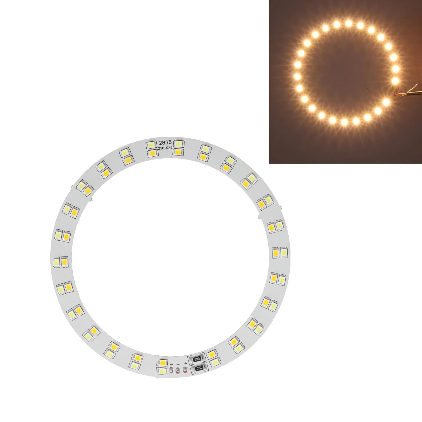 3 V‐5 V ring light panel 10 W LED ring plate with 2 cold and hot color lighting Powered by USB for daily lighting