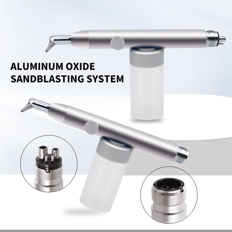 Dental Aluminium Oxide Micro Blaster Air Abrasion Polisher Sandblasting Machine Whitening Pen With Water 2/4 Hole