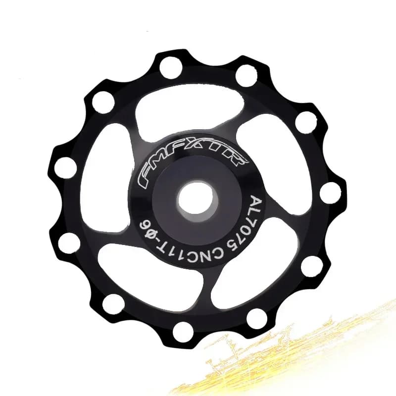 Rullo Guida Deragliatore Posteriore MTB Bici da Corsa con Cuscinetti Ceramici 11T 13T, Rullo Puleggia CNC, Ricambi Bici