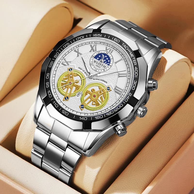 Luxury Brand Men's Quartz Watches, Fashionable Decorative Dial, casual Military Sports Wrist Watch, Waterproof Men's Watch