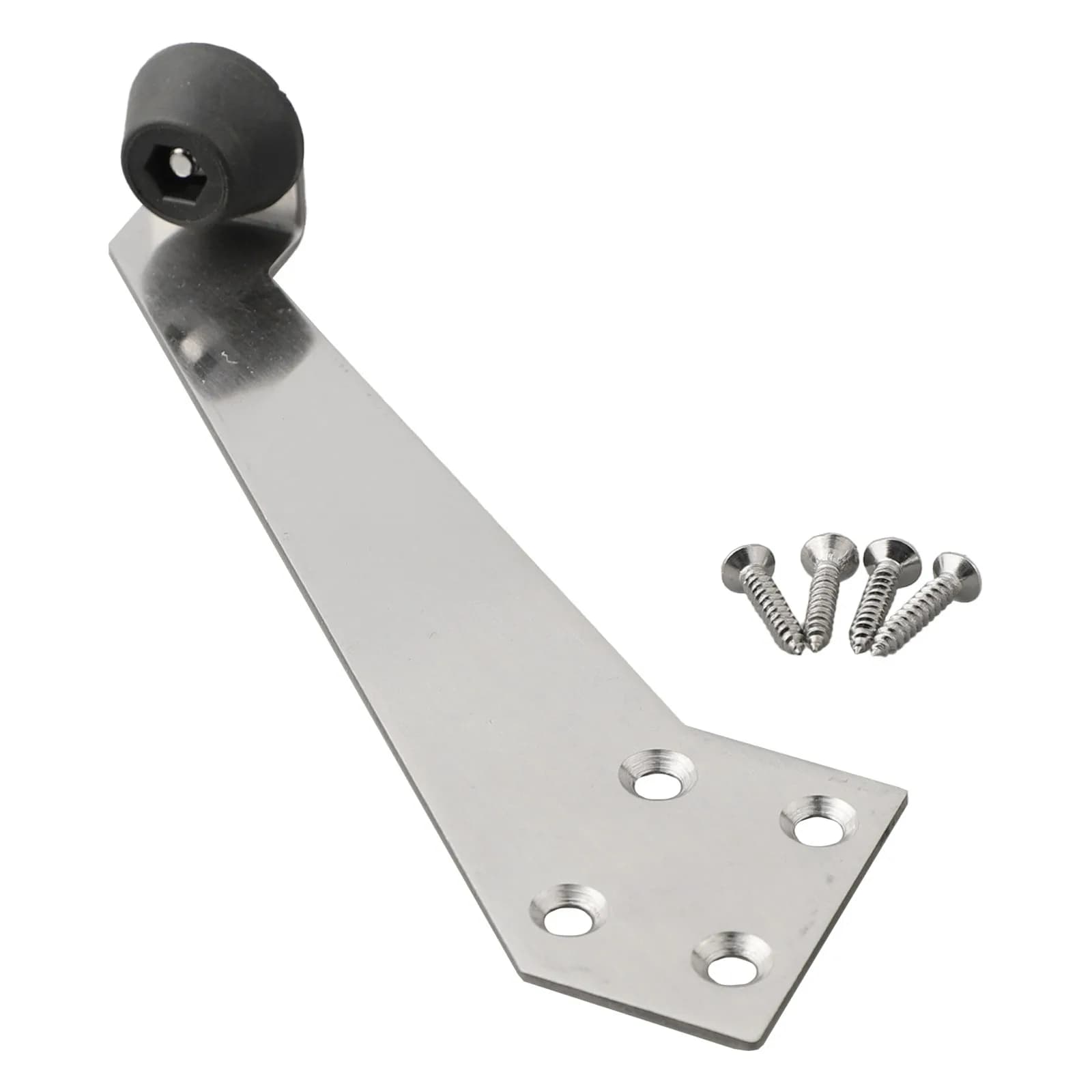 Fermaporta Fermaporta Hardware per la casa Buffer per porta Fermaporta superiore Hardware Gomma silenziosa Acciaio inossidabile Pratico