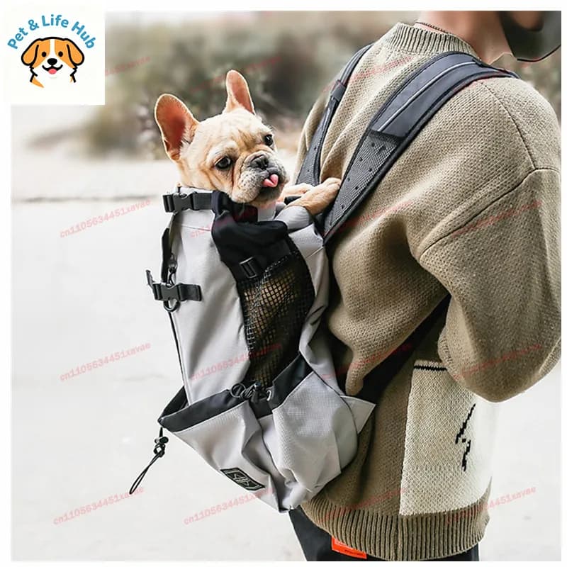 Outdoor Travel Puppy Medium Dog Backpack for Small Dogs Breathable Walking French Bulldog Carrier Bags Accessories Pet Supplies