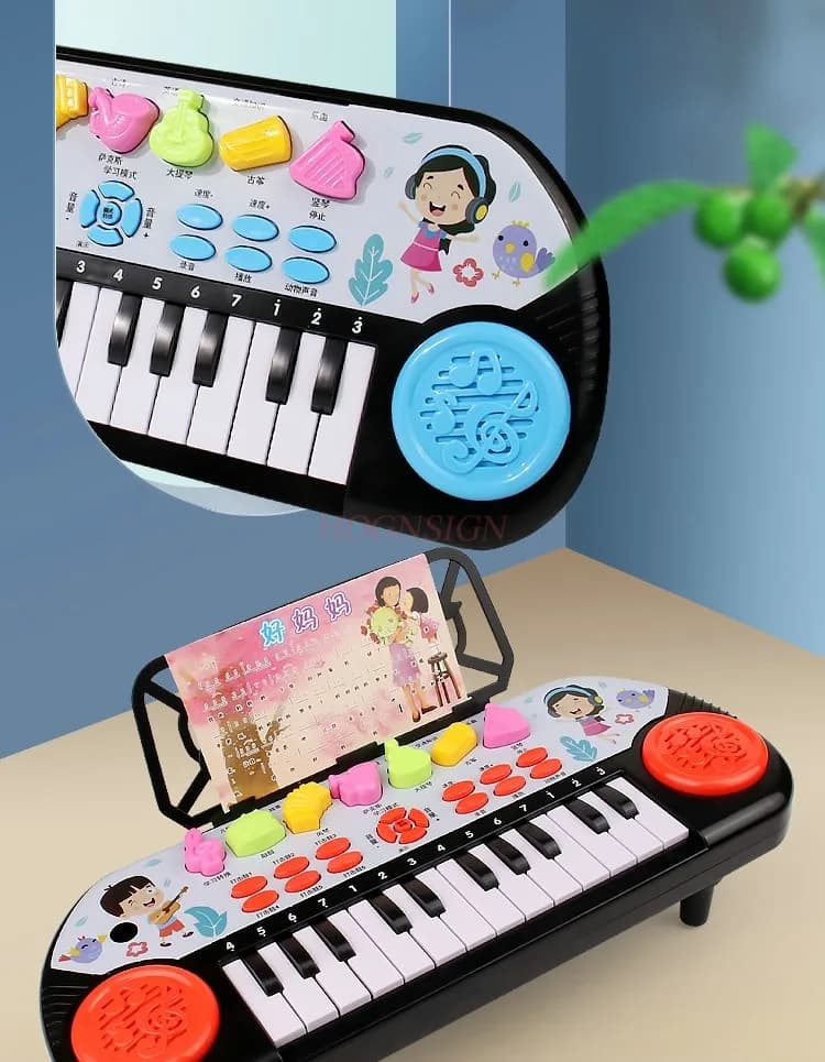 I principianti possono riprodurre il pianoforte Puzzle per bambini da 3 a 6 anni 2 regali di compleanno per ragazzi e ragazze 5 giocattoli per pianoforte elettronico per bambini