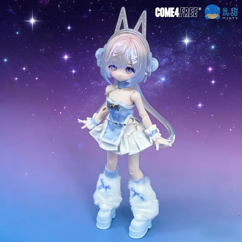 COME4FREE MINTY Fortune Sign Spirit Series 3 1/8 BJD Doll Posable Action Figure Dress Up Collectible Blind Box Regalo per Ragazze