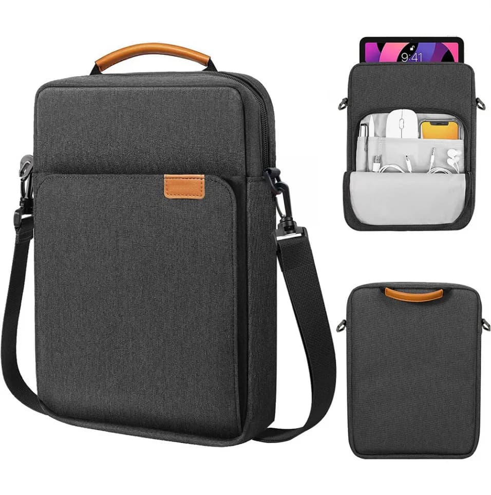 Simple iPad Tablet Bag for 9/13 Inch Portable Shoulder Crossbody Handbag Tablet Protective Storage Bag