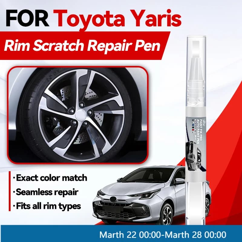 Penna per Ritocco Vernice Auto per Toyota Yaris 1999-2025 XP90 XP130 XP210, Penna Ripara Graffi, Accessori Auto Fai da Te