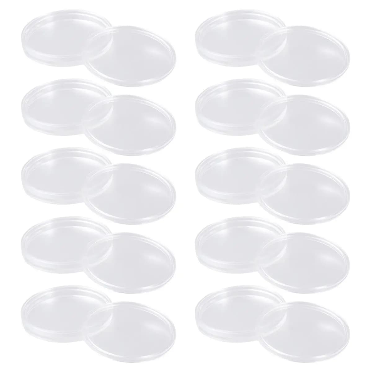 Scatola portaoggetti da 10 pezzi, custodia protettiva in plastica trasparente per monete, per cerimonie di premiazione, regali aziendali, mostre