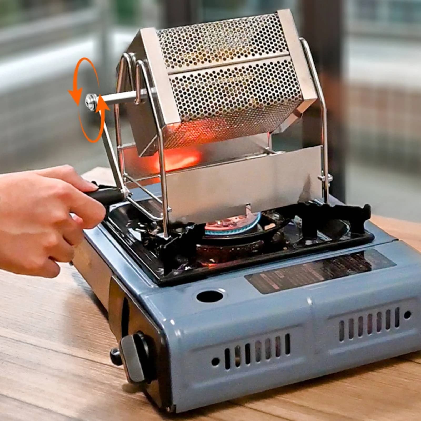 Coffee Bean Roaster Easy to Use Manual Coffee Bean Roaster for Open Flame