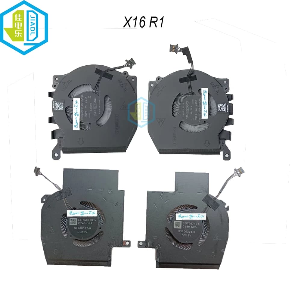 5V 12V Laptop CPU GPU Fan Cooler Cooling Fan For Dell For Alienware X16 R1 0PDJFP 0W3YTN EG50050S1-CL20 CL10 EG75071S1-C240 C250
