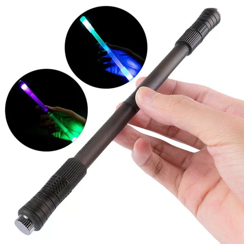 Anti-slip Comfortable Spinning Pen Flash Rotating Gaming Gel Pens Funny Rotating Pen with Led Flash