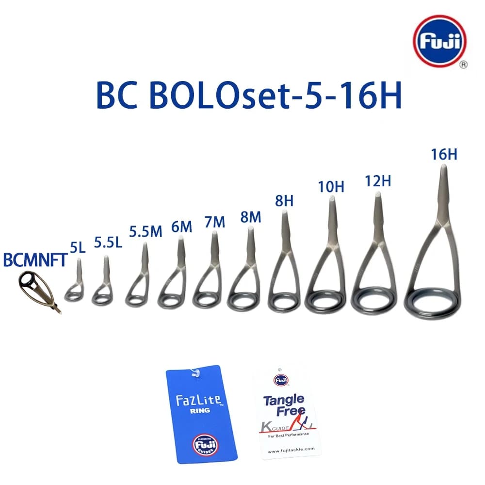 Set guida Fuji KL originale Fazlite ring Mid Night Blue Eye per canne da pesca Bolognese