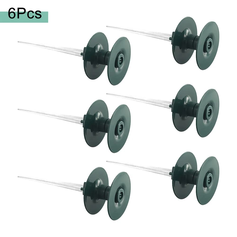 2/6 pz tubo da giardino guida palo punte guida tubo da giardino riutilizzabile guida rullo liscio ruota in resina tubo guida piolo attrezzo da giardino