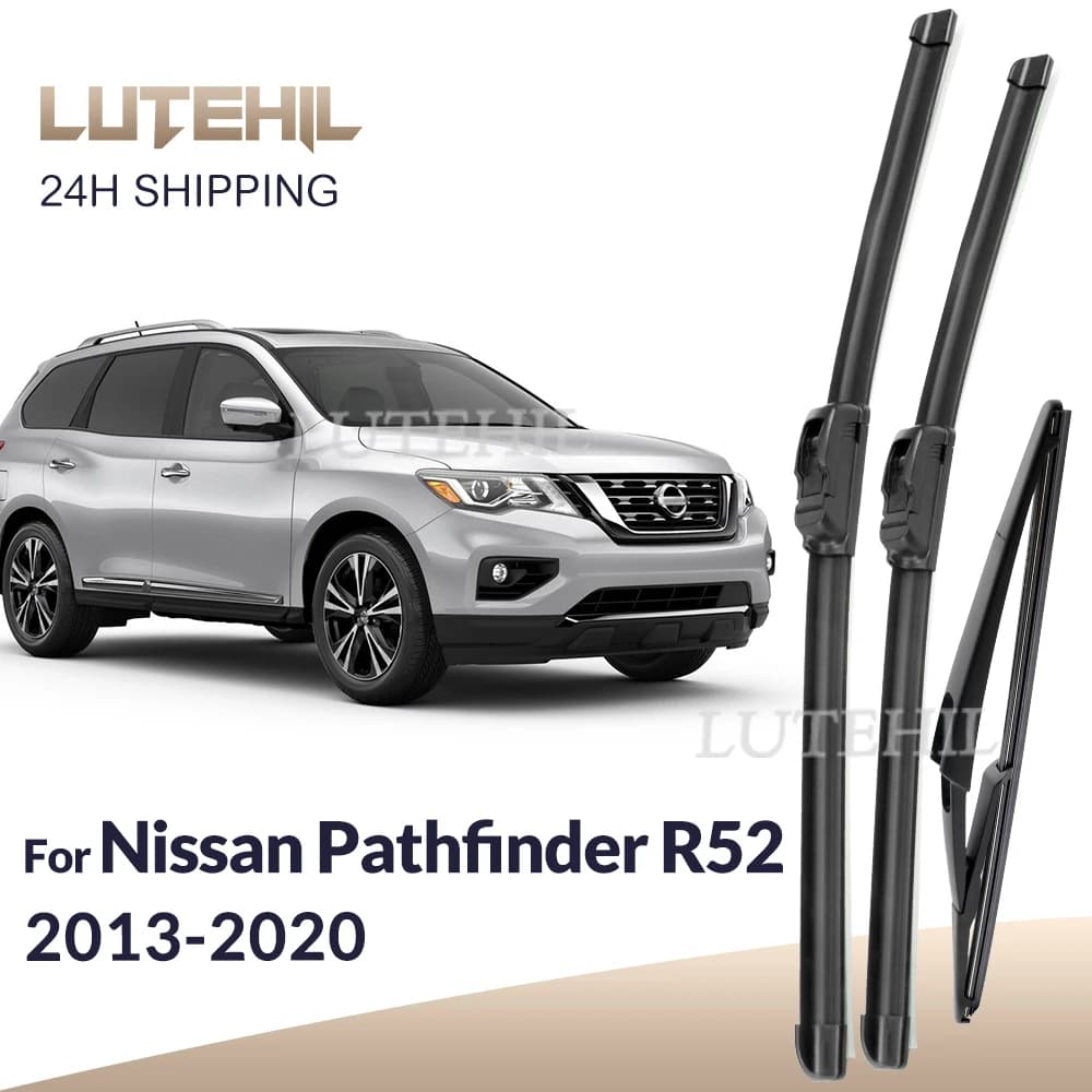 Per Nissan Pathfinder R52 2013-2020 2014 2015 2016 Tergicristallo Anteriore e Posteriore Spazzole Tergicristallo Parabrezza Finestra Spazzole 26 "17" 12 "