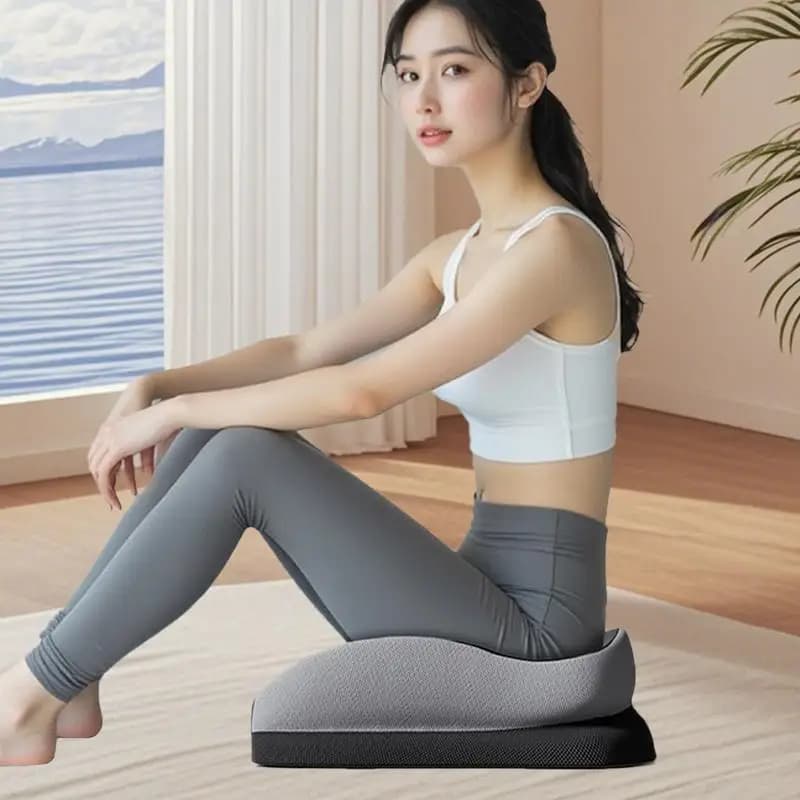 Cuscino Coccyx Cuscino per sedia Supporto per la schiena Cuscini per sedie da scrivania ergonomici Cuscino a C Cuscino di supporto per sedile da laboratorio per lavoratori di seduta lunghi