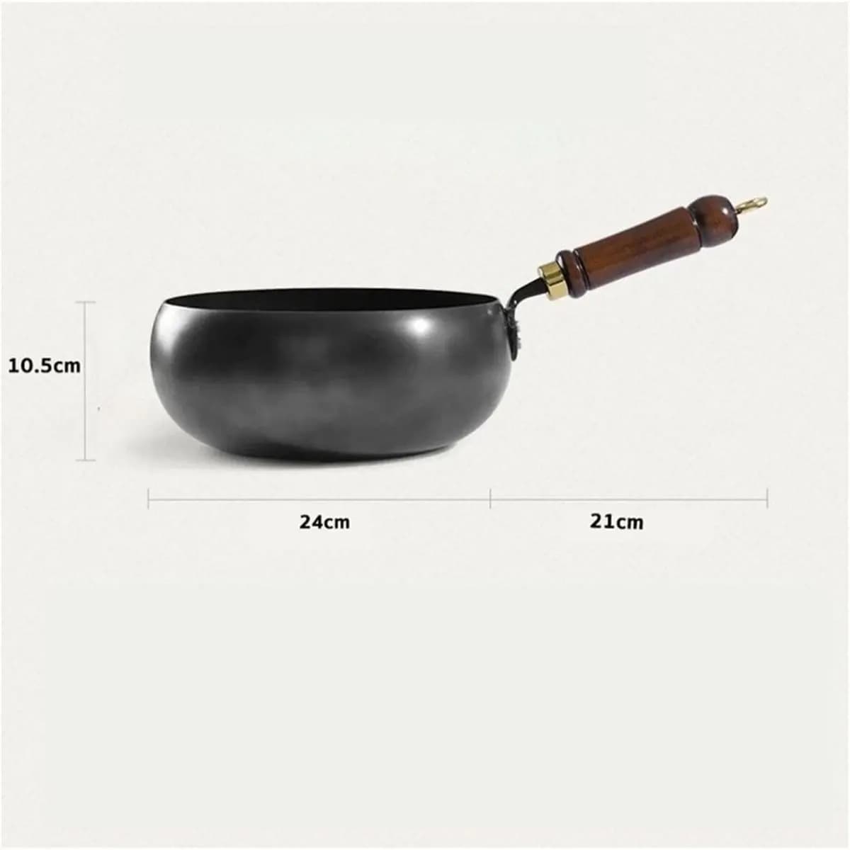 Wok Non-coated non-coated, Sauteed pan, Flat-bottom pan, for Camping