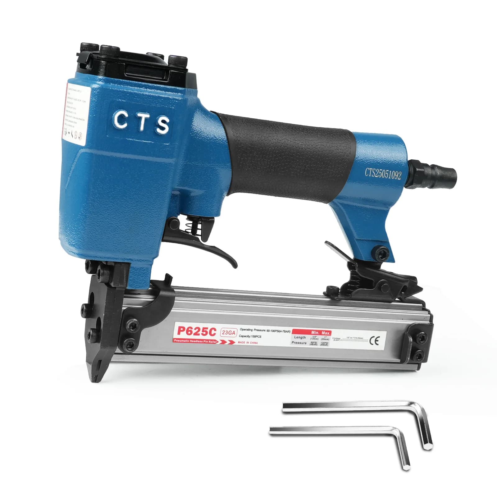 Chiodatrice pneumatica CTS P625, resistente con corpo termoresistente per mobili di alta gamma e lavori artigianali