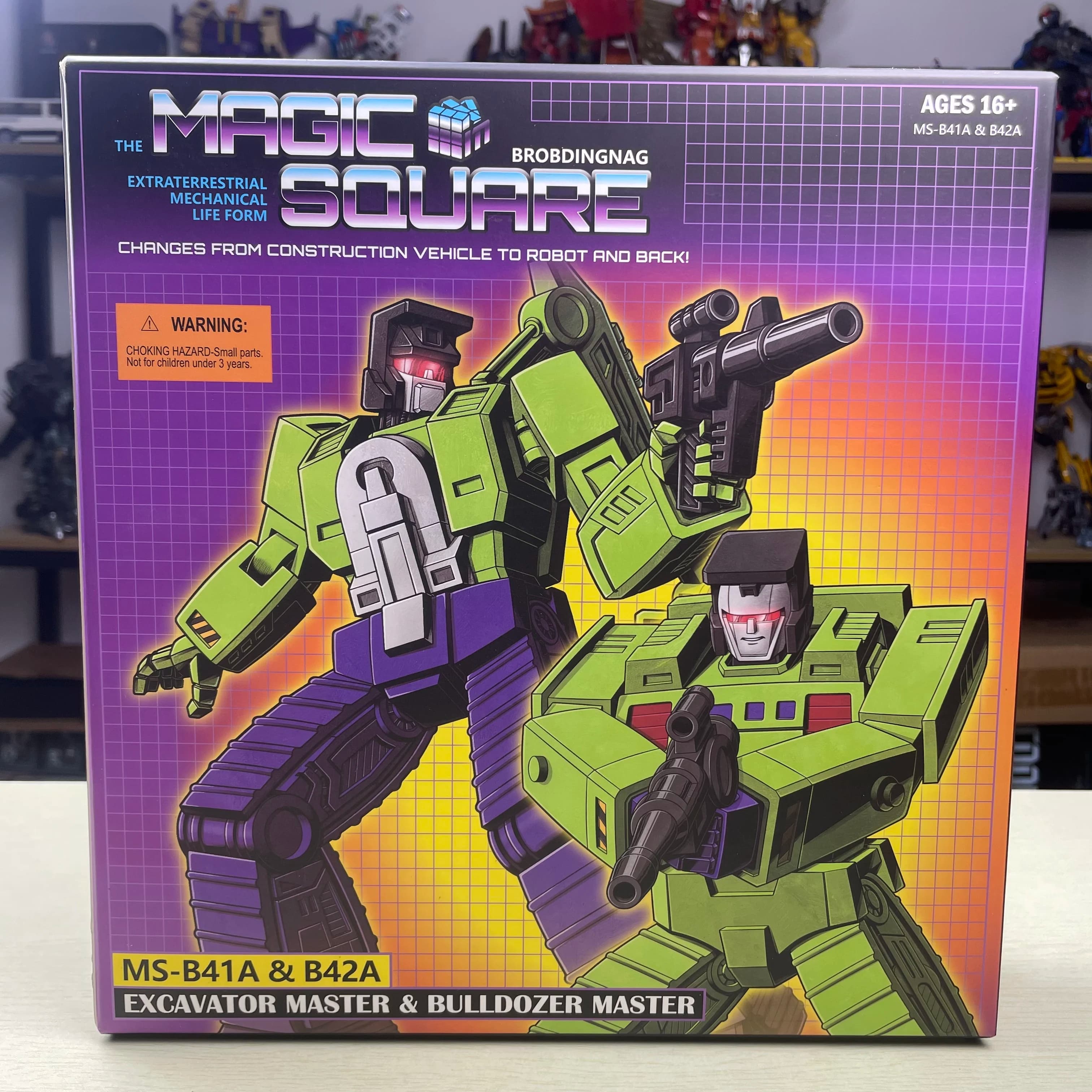 Magic Square MS-41A MS-42A 10 cm MS41A MS42A Escavatore Bulldozer Devastator Trasformazione Action Figure
