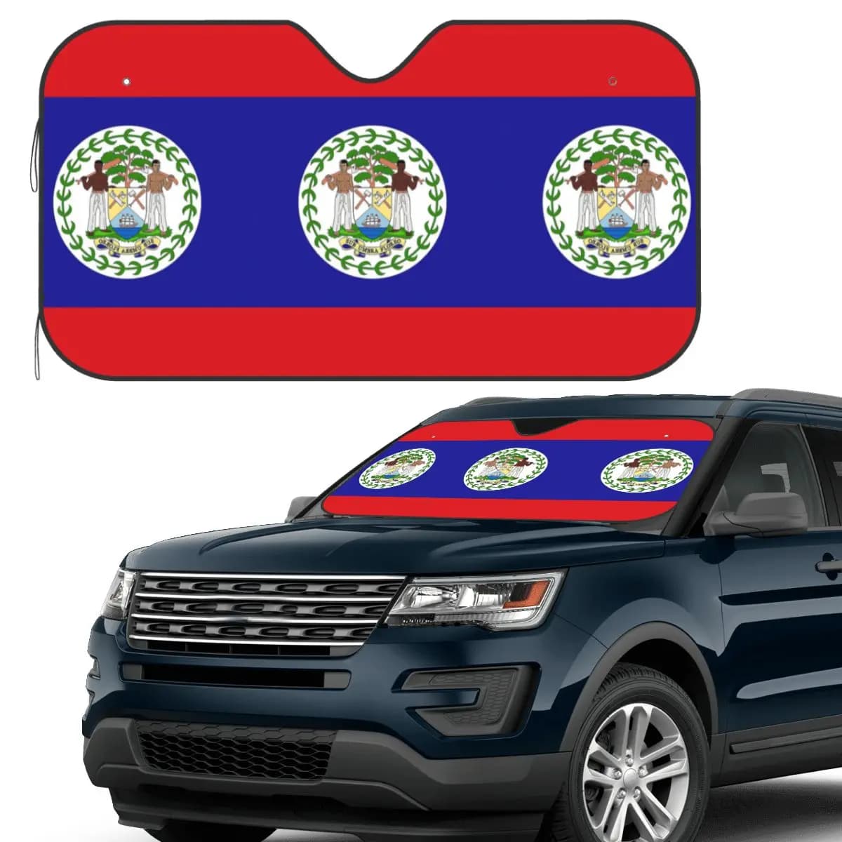 Regali, adesivi e prodotti con bandiera del Belize Parabrezza parasole Parabrezza anteriore per auto Finestra Parabrezza parasole Accessori Coperture