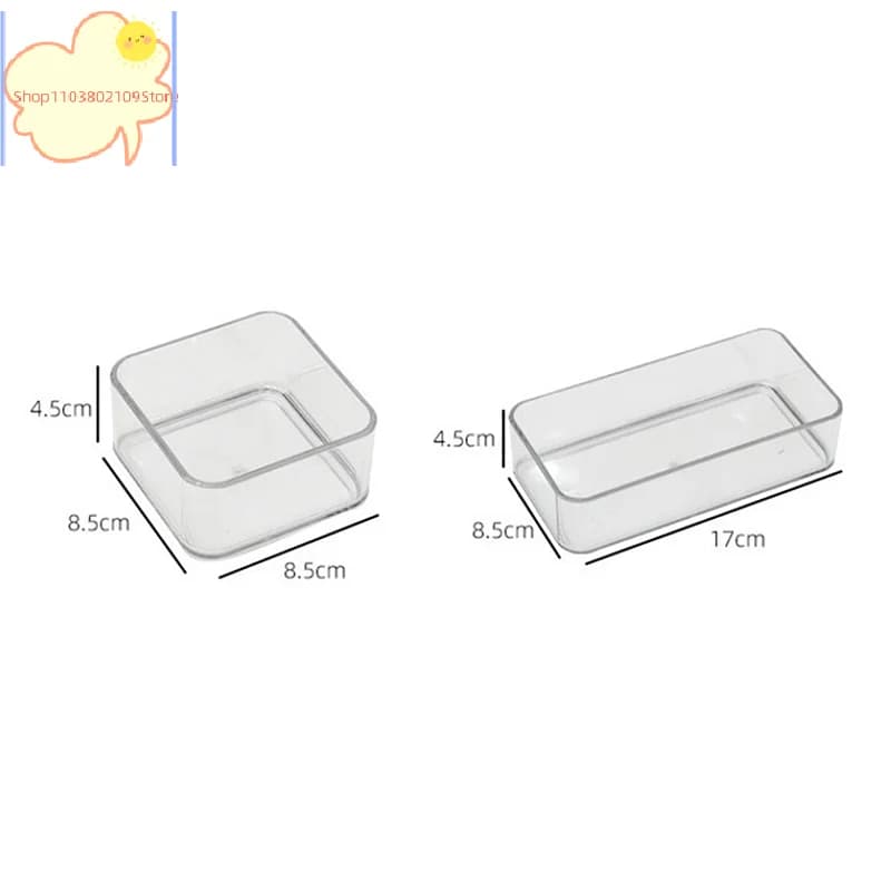 【HT】【HT】Stackable Acrylic Drawer Organizer Adjustable Divider Trays For Cosmetics Modular Makeup Storage Box