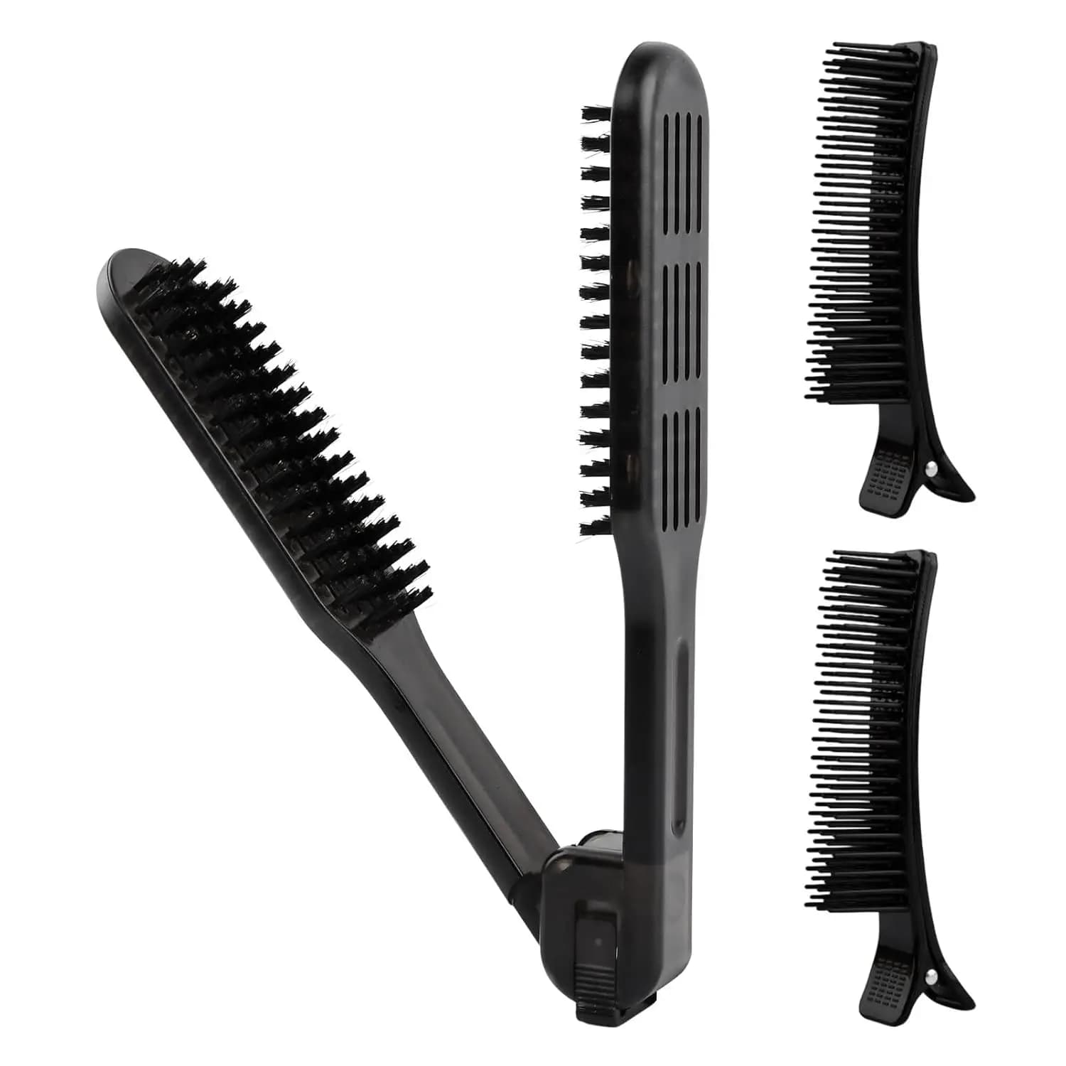 Hair Brush Hair Brush Districting Hair Steak Pettine, Brush to smooth hair with hair combs, Hair with double face boar bristles Brus