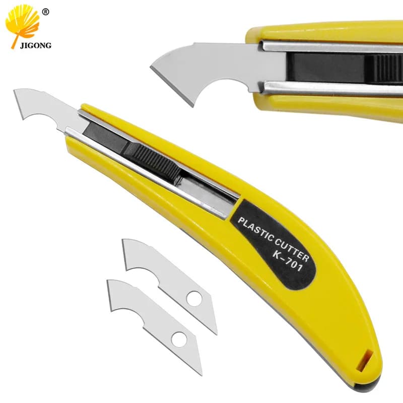 Cutting knife for acrylic cutter with hook knife with 3 blades wholesale