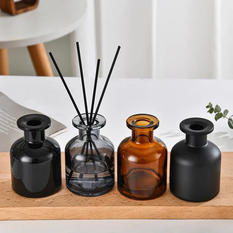 1 Piece Bottle 50ml Fragrance Diffuser, Glass Container for Aromi, Essential Oil Bottle with Diffuser Sticks