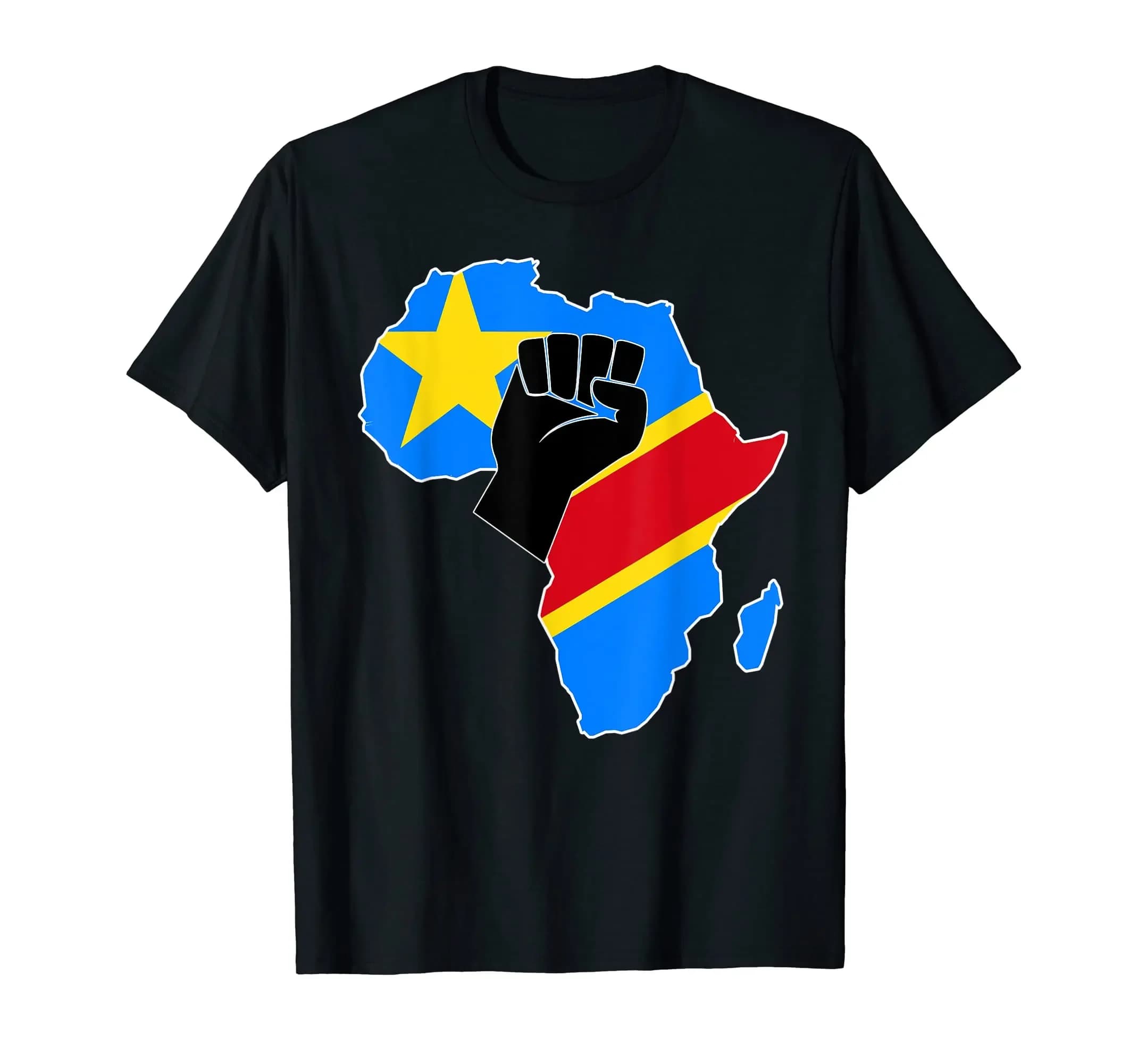 Shirts UNISEX size S-6XL 100% cotton Love Democratic Republic of Congo DRC RDC Flag In Africa Map T-shirt men woman