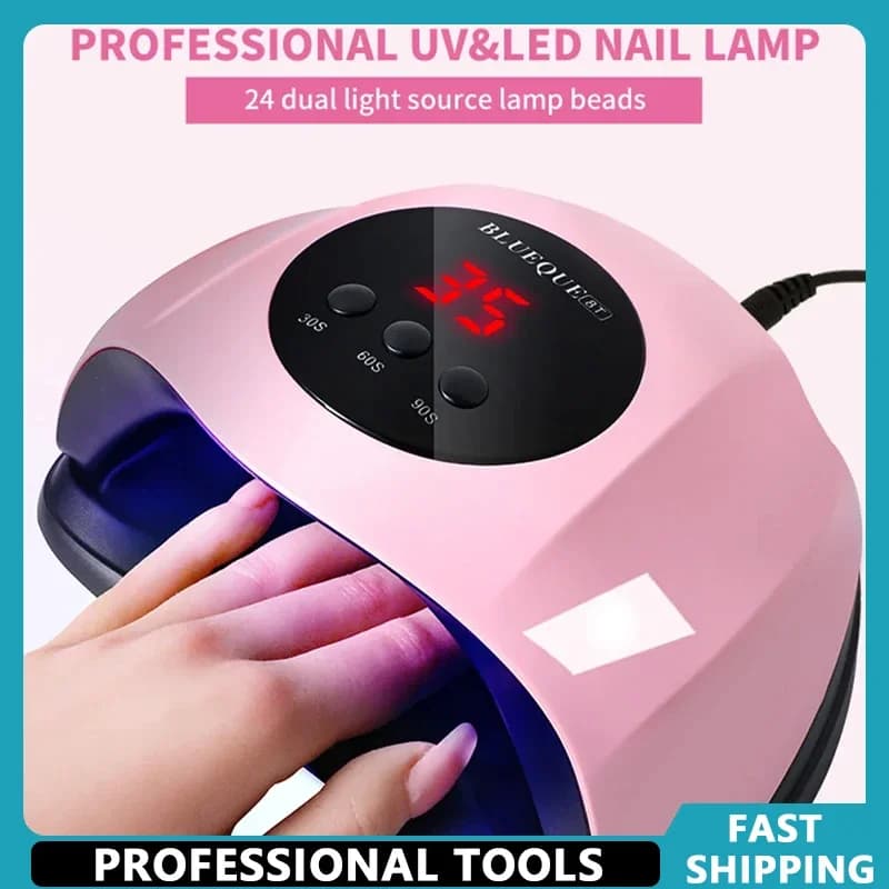 Professional Nail UV Dryer Machine 24 LED UV Manicure Lamp for Home Use with USB Cable Dries Nail Polish Varnish