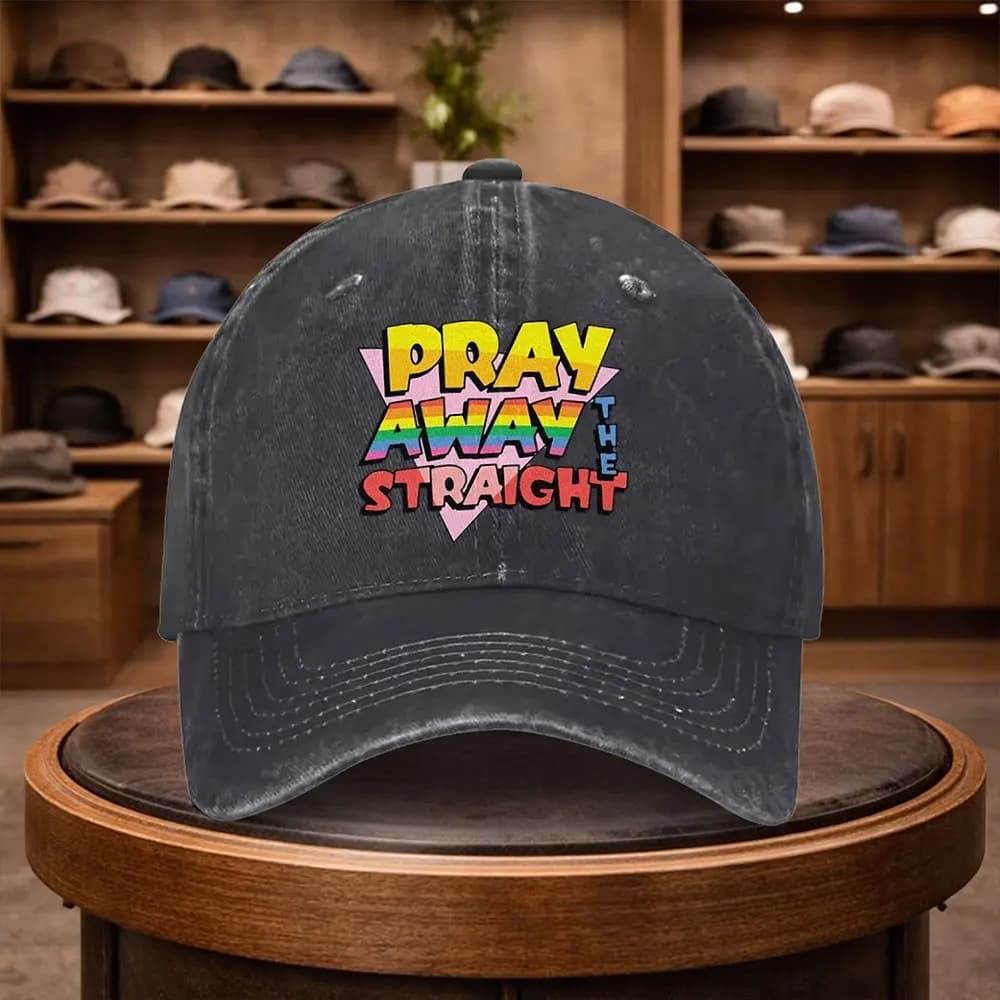 1 Men'S Rainbow Prayer Baseball Cap Outdoor Fashion Adjustable Casual Hat Urban Style Lightweight Fashion Duck Tongue Hat Four S
