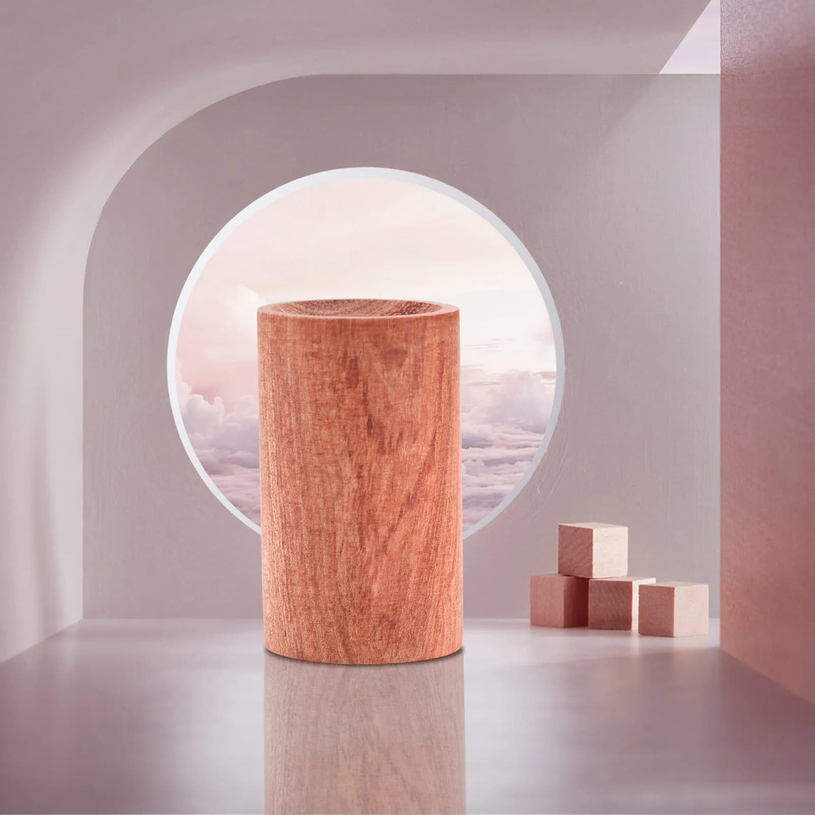 2 Pezzi Diffusore di Aromi in Legno, Ornamenti Creativi per Aromaterapia, Decorazioni in Legno per Casa, Ufficio, Sala Yoga, Fragranza di Oli Essenziali