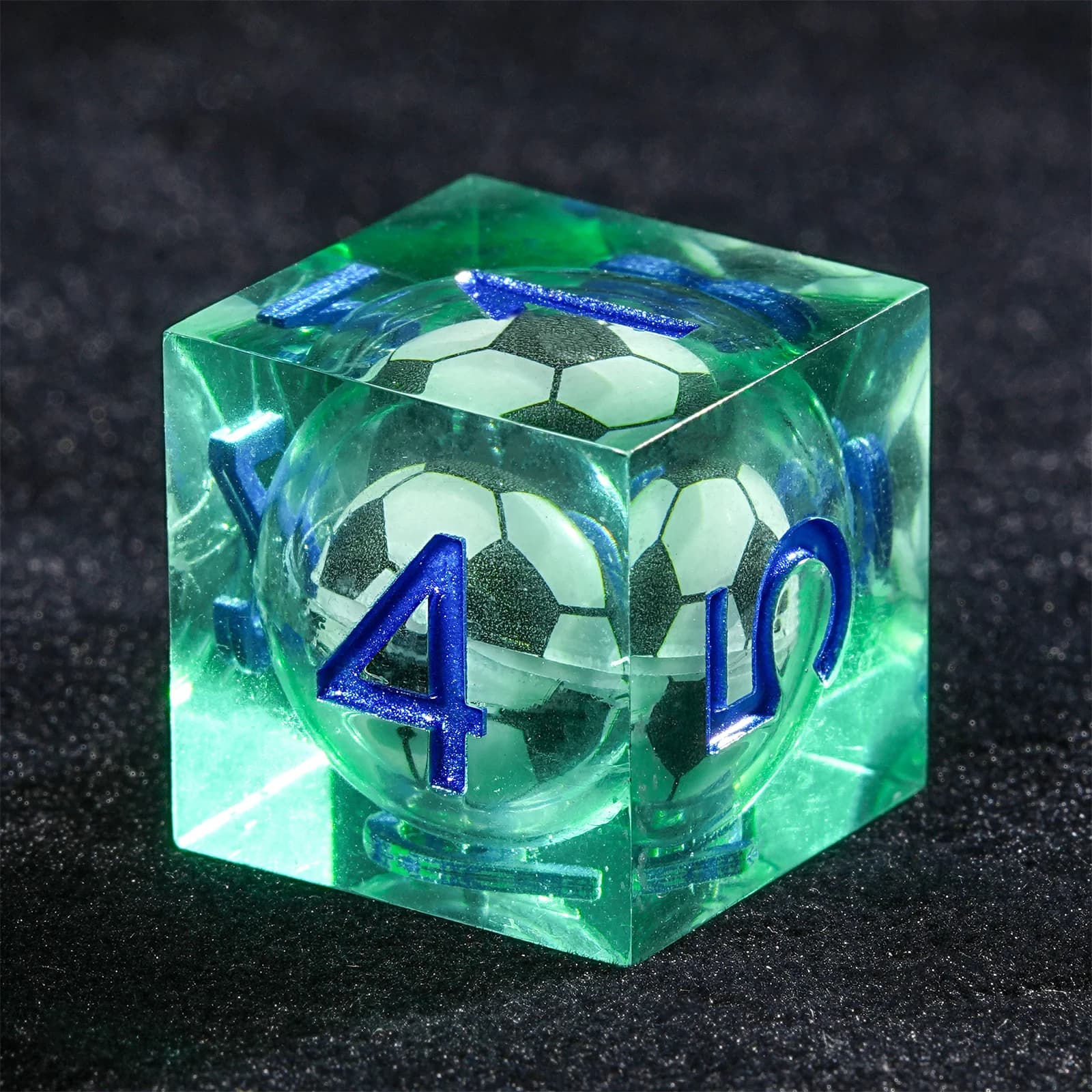 1-7 pezzi dadi DND dadi da calcio dadi da calcio in resina set dadi poliedrici multi-faccia per gioco D&D COC gioco di ruolo tavolo da gioco RPG