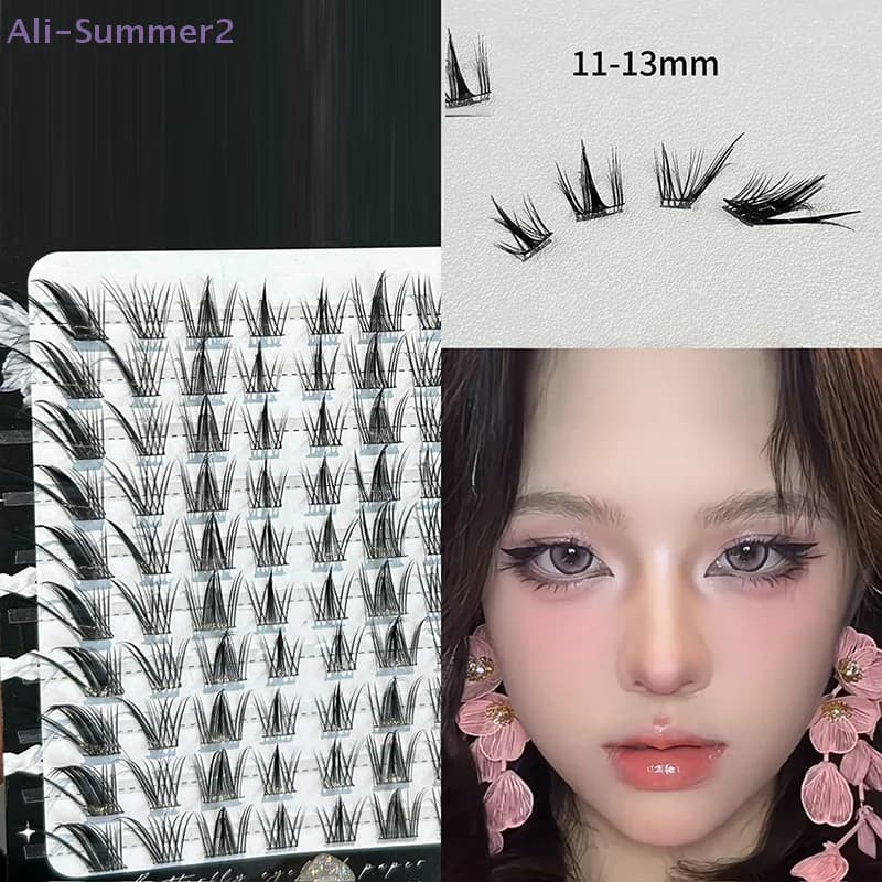 {Summer2} Fake 3D Eyelashes and Dense at 3/6/10 Files, Fox Style, Extension Voluminous Natural Eyelashes, Choice That Makes You Save Time