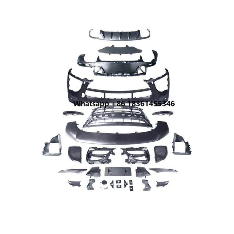 95B 95B.1 95B.2 Upgrade SD Style Body Kit LED Lights DRL Front Rear Bumper Diffuser Grille Bodykit For 2014-