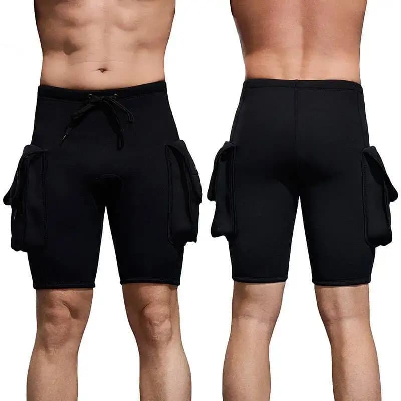 Men's Mute Mm Neoprene sub shorts with pocket Men's surf pants for water sports Swimming Snorkeling Canoeing Scuba