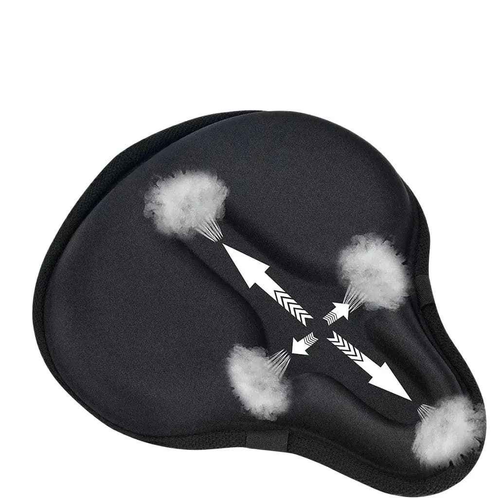 Comoda coprisedile per cyclette, grande schiuma larga C6 e imbottitura in gel, cuscino per sella per bicicletta per donne e uomini, tutti