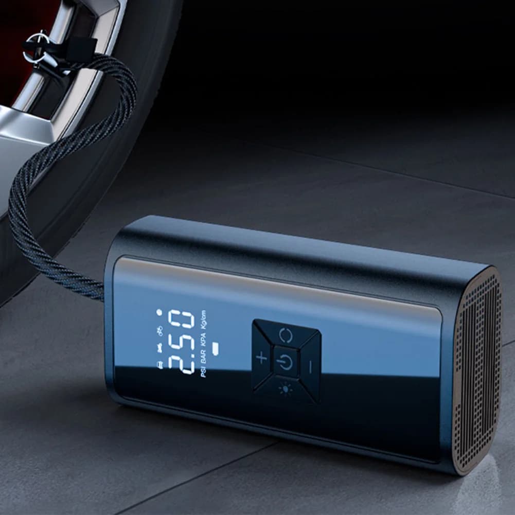 150PSI Electric Tire Pump with LED Light Portable Car Inflator Pump LCD Display Car Tire Inflator for Automobile Bicycle Ball