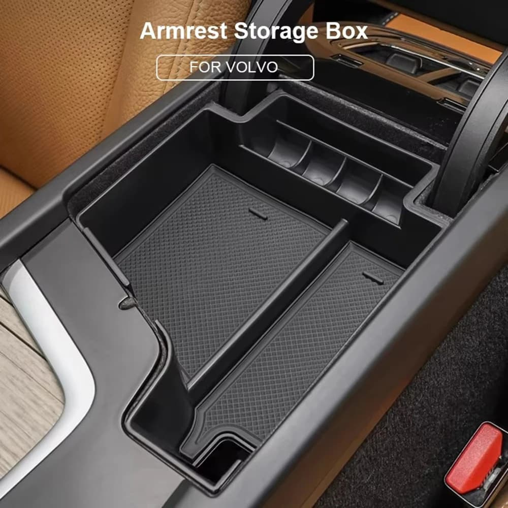 ABS Car Center Console Bracciolo Box Vassoio portaoggetti Supporto per Volvo XC90 XC60 S90 V90 S60 V60 Organizer Contenitore Accessori