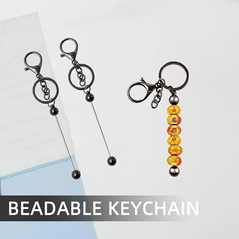 Decorative Additions Bags Pendants 15pcs Exquisite Blank Keychain Kit Backpack Charm Small Gift Making Connecting Rod