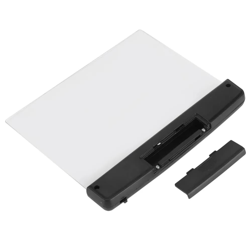 Luce da Lettura Dimmerabile in Acrilico + ABS 14.2x17.5x1.5cm Nera, Lampada da Notte per Studenti