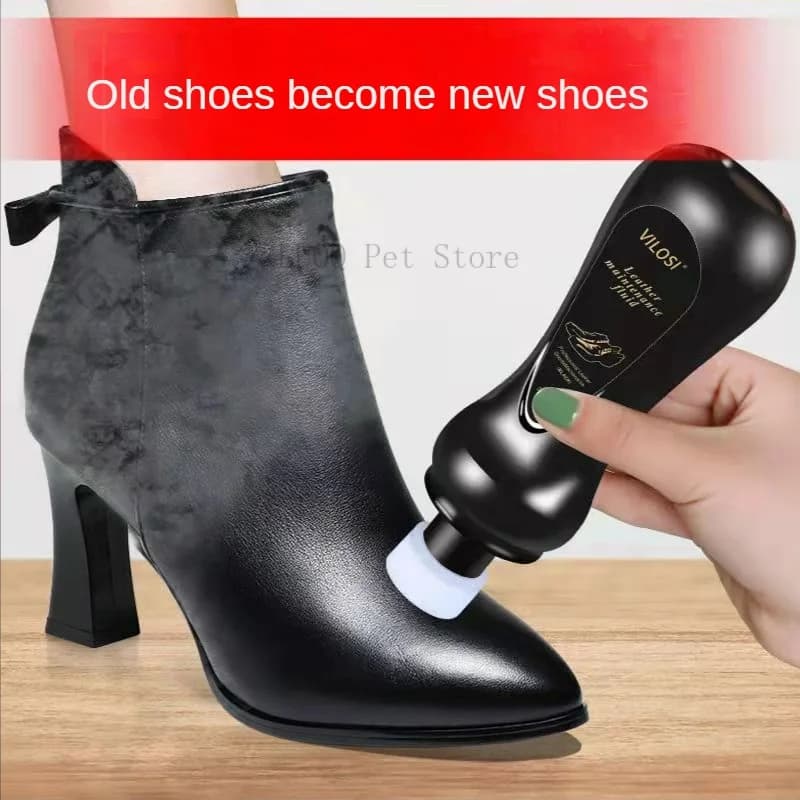Smalto liquido per scarpe in pelle nera incolore olio per la manutenzione detergente avanzato spazzola per scarpe cura artefatto universale per smalto per scarpe