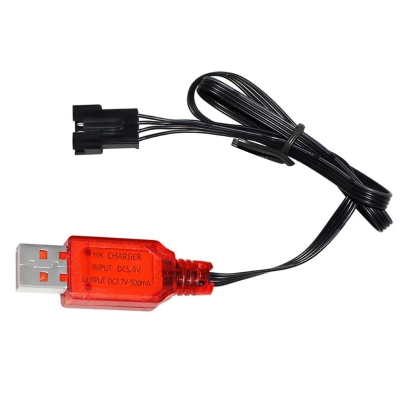 1 pc 7.4 V 500mA SM-4P USB Charger For DE36W DE65 HM202 EC08 EC16 RC Car Toy Battery Charger Cable