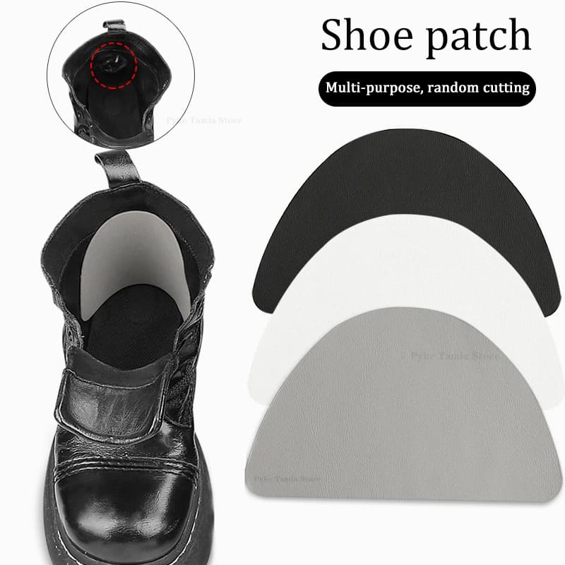 4 Pezzi Grandi Patch Adesive per Riparazione Scarpe, Protezioni per Talloni di Sneakers e Stivali, Cuscinetti Autoadesivi per la Cura dei Piedi Uomo Donna