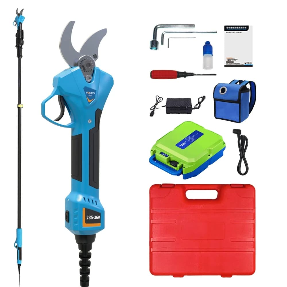 Yodot New 40 mm 21 V electric pruning shears Electric power supply with two lithium batteries
