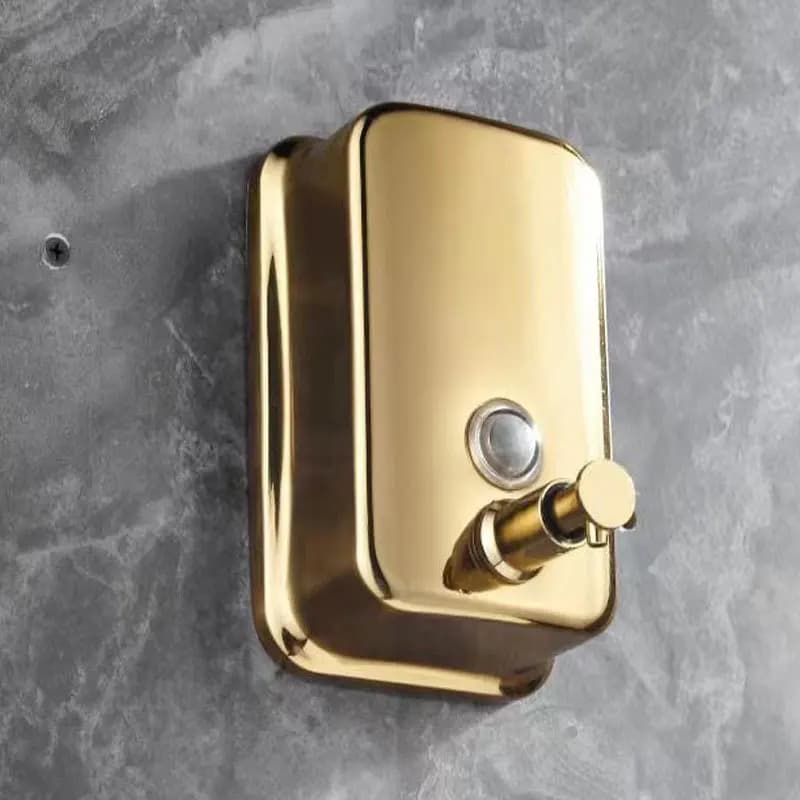 Dispenser di sapone a parete Dispenser d'oro a parete per bagno Accessori per prodotti alberghieri in acciaio inossidabile