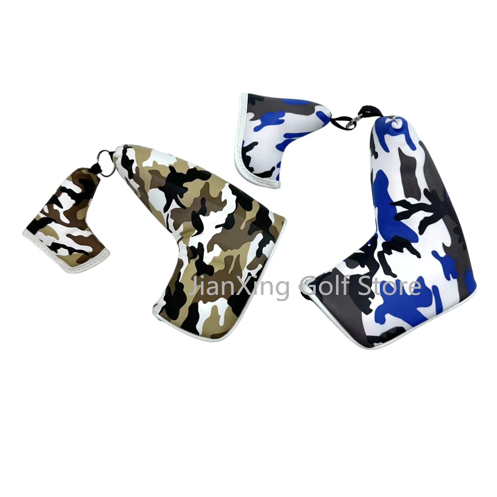 Golf Putter Cover PU Leather camouflage Pattern Golf Club Cover Blade Putter Cover Protector con chiusura magnetica
