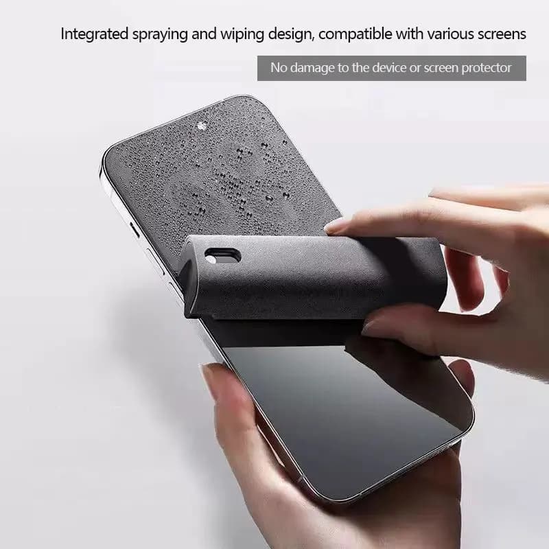 Screen Cleaner Spray Microfiber Cloth 2-in-1 for Cell Phone Pad Computer Mobile Phone Dust Remover Tool