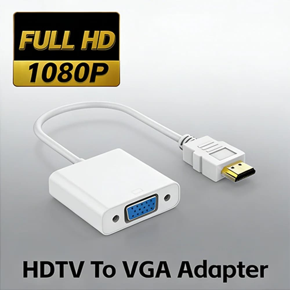 VGA High Speed HDTV Adapter, HDTV Converter Male to VGA female, HD Scaler video cable for PC and laptop