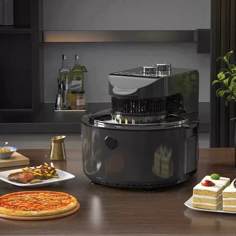 New Fully Automatic Air Fryer 7.5L Large Capacity, Visible Window Flip-Free Oil-Free Household Oven