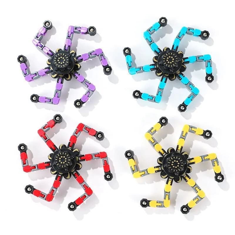 Giocattoli a catena Fidget Spinner deformati per bambini per bambini Resistenza Spinner a mano Giocattoli di sfiato Regalo per adulti