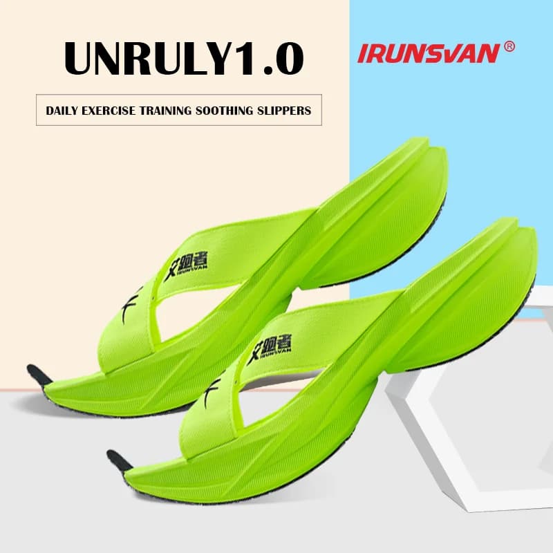IRUNSVAN Jieao 1.0 Full Palm Carbon Plate Slippers for Men's Daily Training Fresh and Shock Absorbent Men's Slippers
